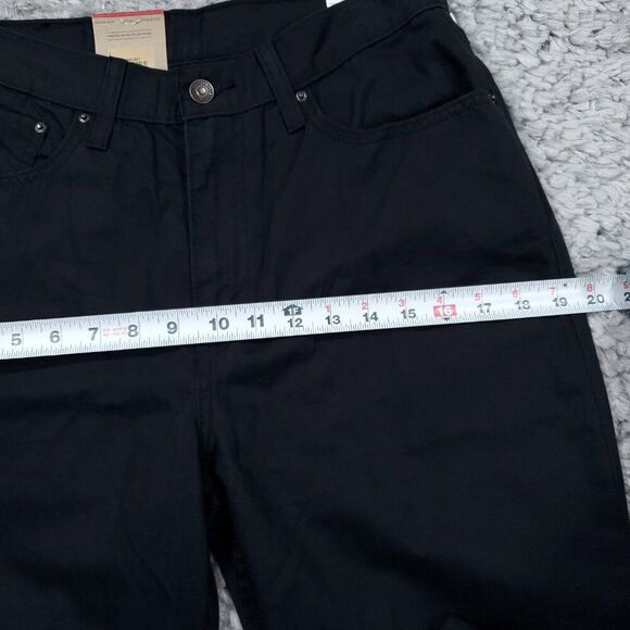 Levi's High Waisted Mom Jeans Cotton Hemp Chino Pants Black 28 x 30 High Rise - Picture 8 of 10